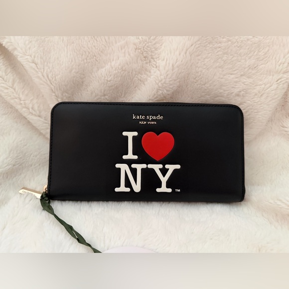 Kate Spade Black I Love NY Wallet NWT - Picture 4 of 11